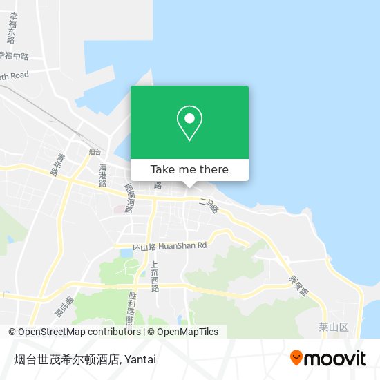烟台世茂希尔顿酒店 map