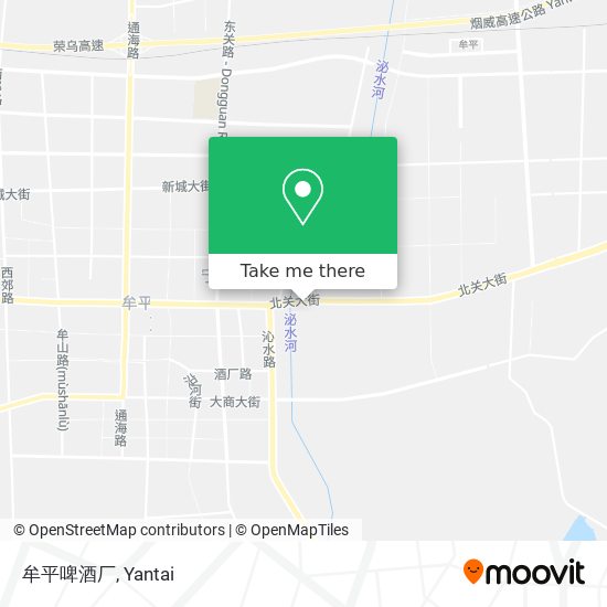 牟平啤酒厂 map