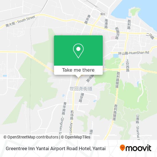 Greentree Inn Yantai Airport Road Hotel map