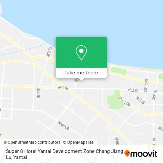 Super 8 Hotel Yantai Development Zone Chang Jiang Lu map
