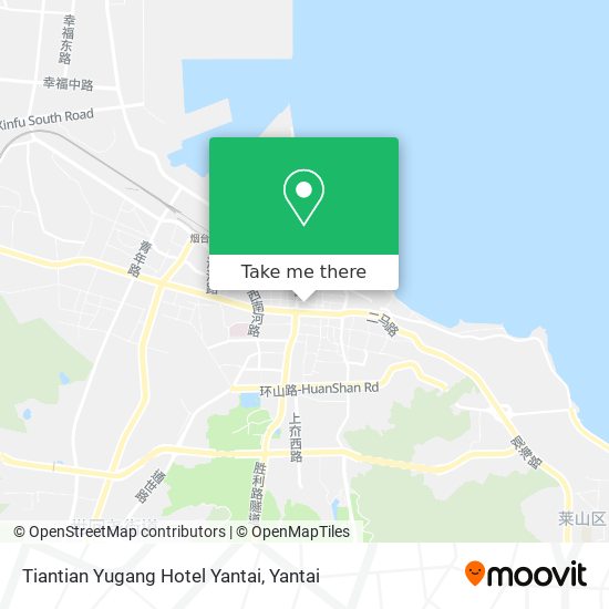 Tiantian Yugang Hotel Yantai map