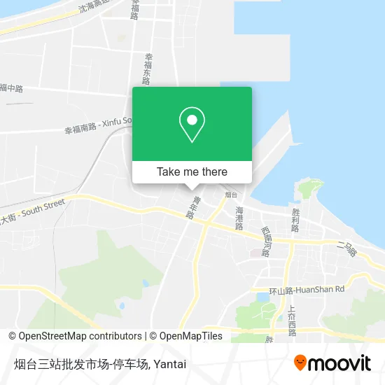 烟台三站批发市场-停车场 map