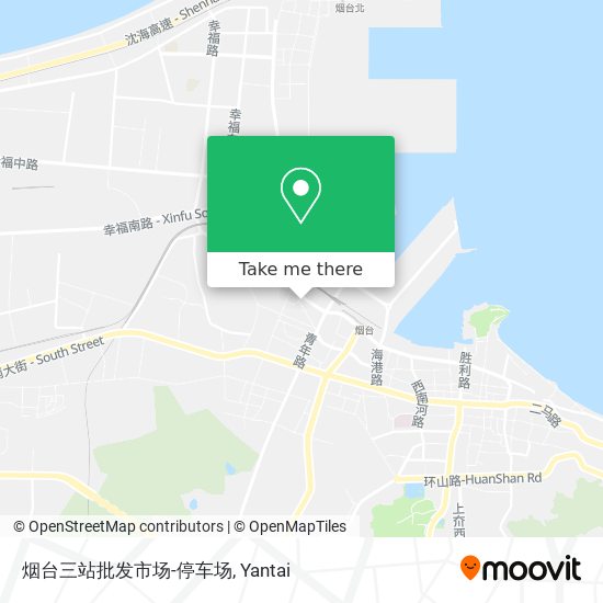 烟台三站批发市场-停车场 map