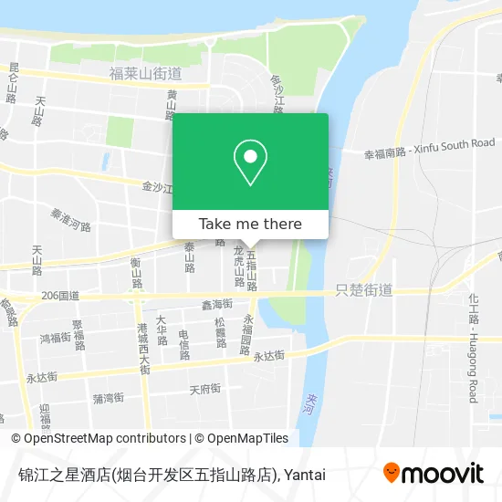 锦江之星酒店(烟台开发区五指山路店) map