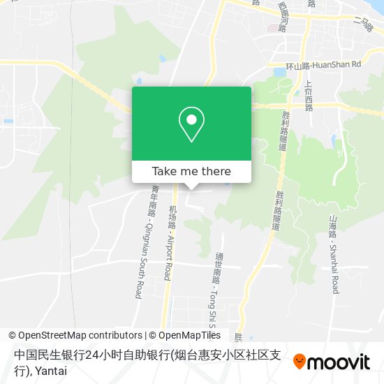中国民生银行24小时自助银行(烟台惠安小区社区支行) map