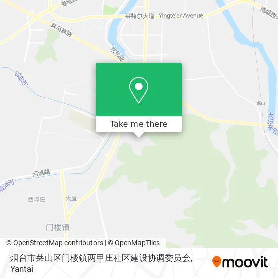 烟台市莱山区门楼镇两甲庄社区建设协调委员会 map