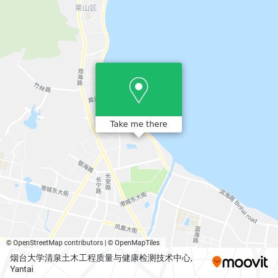 烟台大学清泉土木工程质量与健康检测技术中心 map