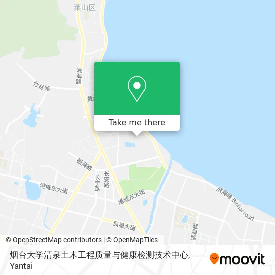 烟台大学清泉土木工程质量与健康检测技术中心 map