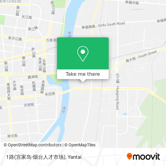 1路(宫家岛-烟台人才市场) map
