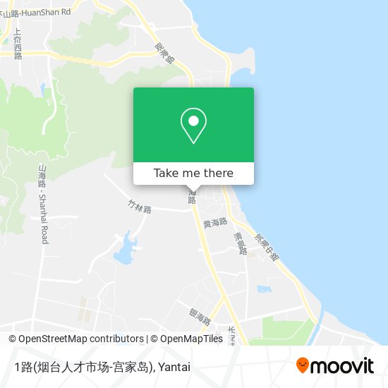 1路(烟台人才市场-宫家岛) map