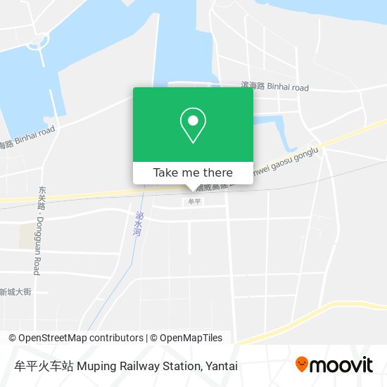牟平火车站 Muping Railway Station map