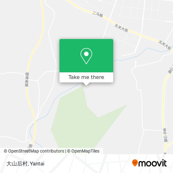 大山后村 map
