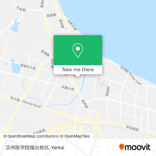 滨州医学院烟台校区 map
