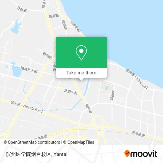 滨州医学院烟台校区 map