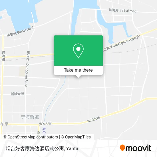 烟台好客家海边酒店式公寓 map