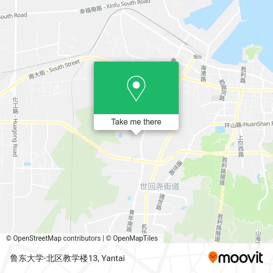 鲁东大学-北区教学楼13 map