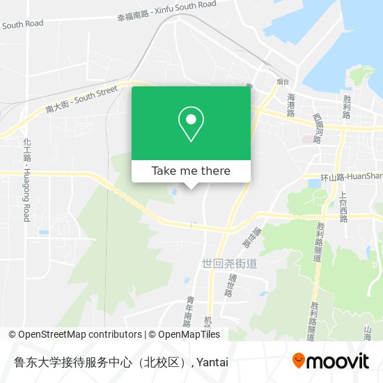 鲁东大学接待服务中心（北校区） map