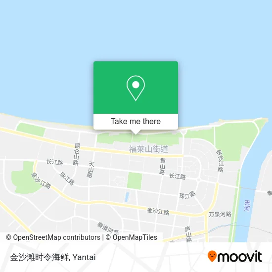 金沙滩时令海鲜 map