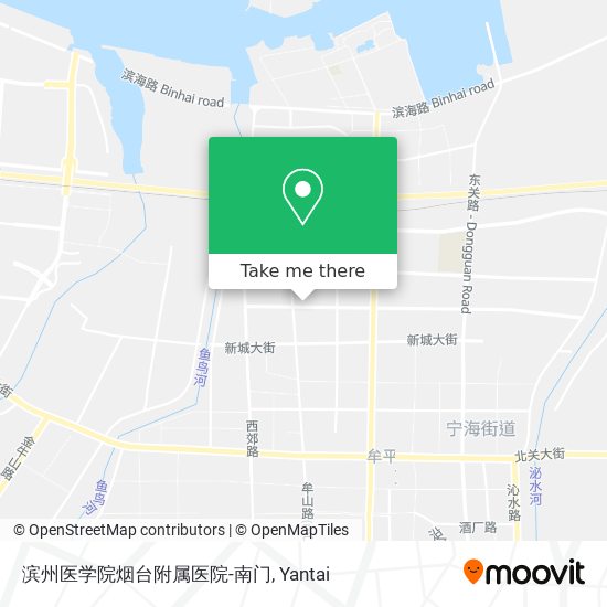 滨州医学院烟台附属医院-南门 map