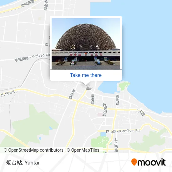 烟台站 map