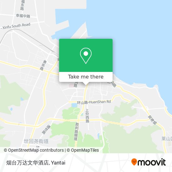 烟台万达文华酒店 map