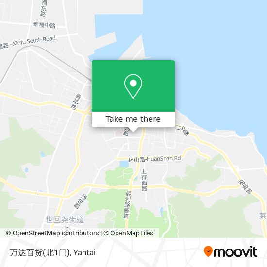 万达百货(北1门) map