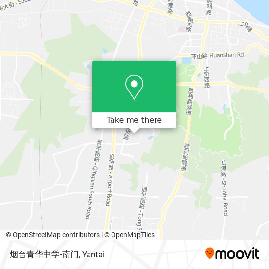 烟台青华中学-南门 map