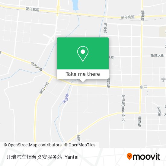 开瑞汽车烟台义安服务站 map