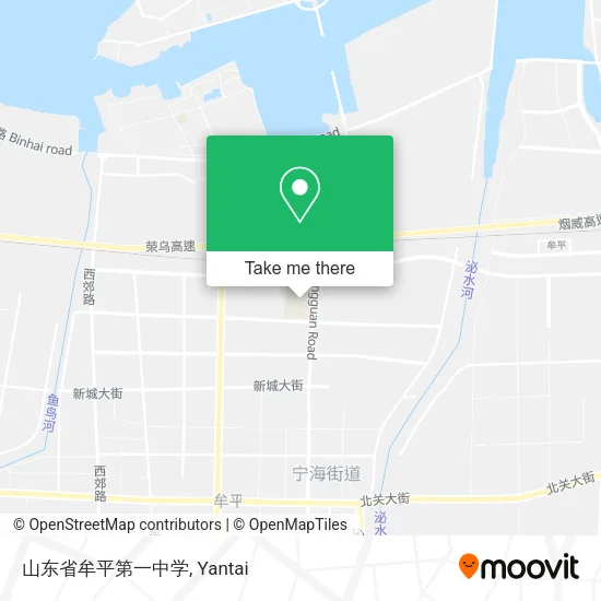 山东省牟平第一中学 map