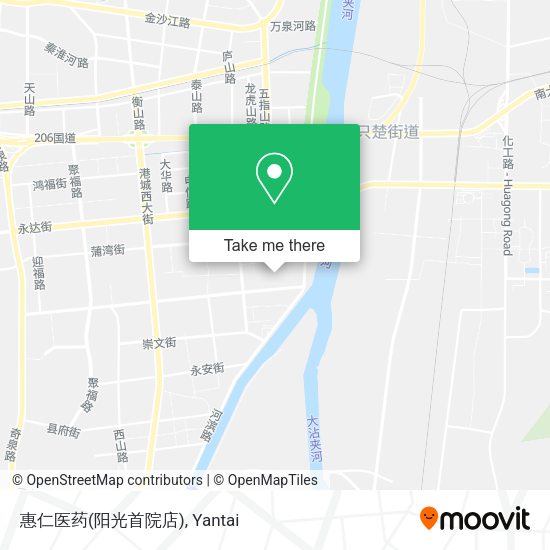 惠仁医药(阳光首院店) map