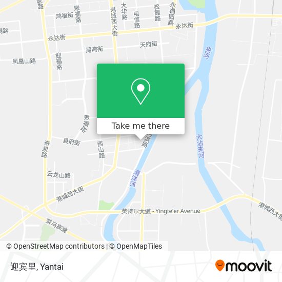 迎宾里 map