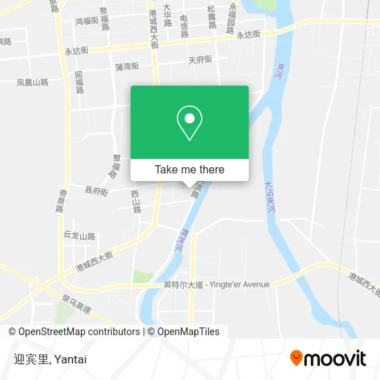 迎宾里 map