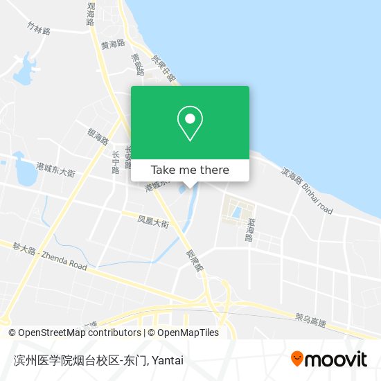 滨州医学院烟台校区-东门 map
