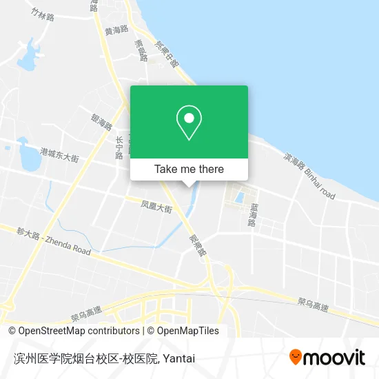 滨州医学院烟台校区-校医院 map