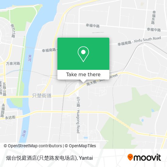烟台悦庭酒店(只楚路发电场店) map