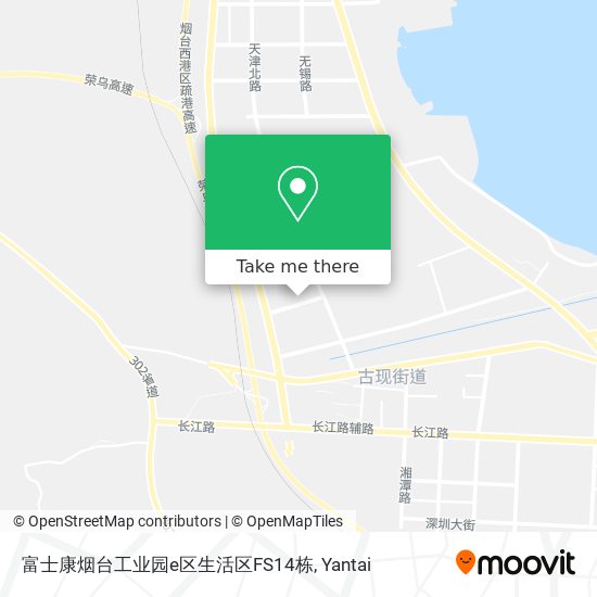富士康烟台工业园e区生活区FS14栋 map
