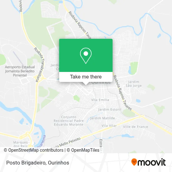 Posto Brigadeiro map