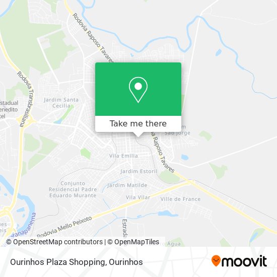 Ourinhos Plaza Shopping map