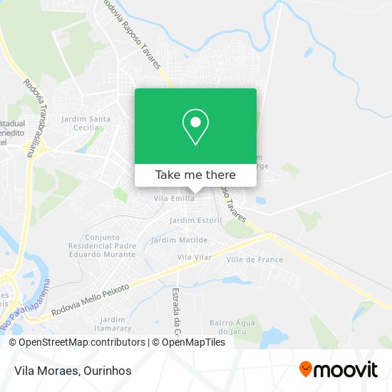 Vila Moraes map