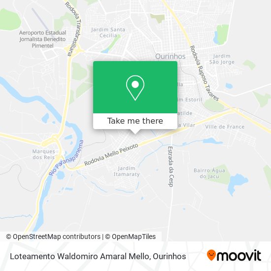 Loteamento Waldomiro Amaral Mello map