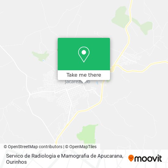 Mapa Servico de Radiologia e Mamografia de Apucarana