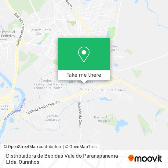 Distribuidora de Bebidas Vale do Paranapanema Ltda map