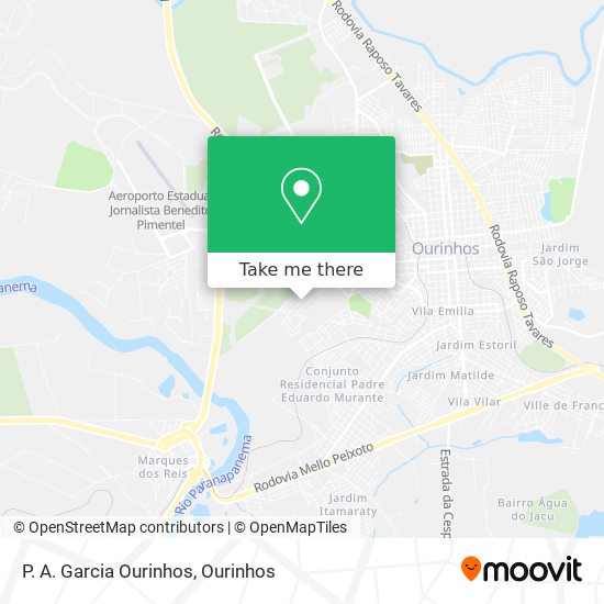 P. A. Garcia Ourinhos map