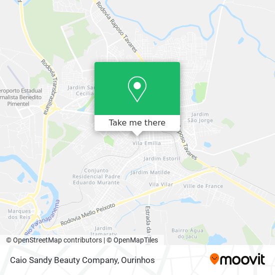 Caio Sandy Beauty Company map