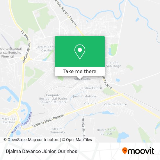 Djalma Davanco Júnior map