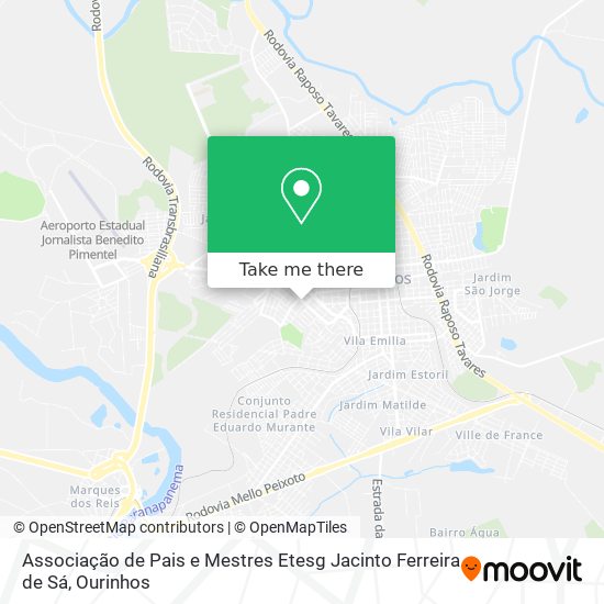 Associação de Pais e Mestres Etesg Jacinto Ferreira de Sá map