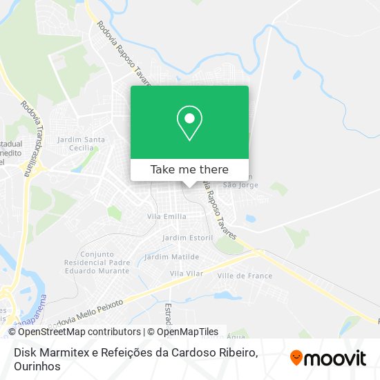 Disk Marmitex e Refeições da Cardoso Ribeiro map