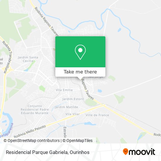Residencial Parque Gabriela map