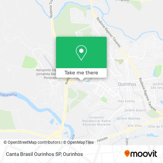 Canta Brasil Ourinhos SP map