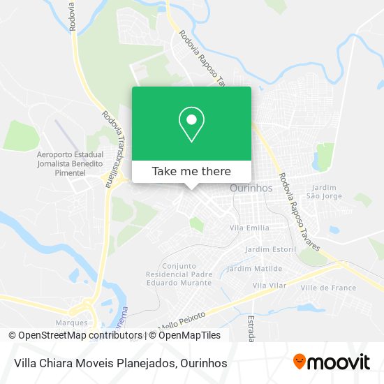 Villa Chiara Moveis Planejados map